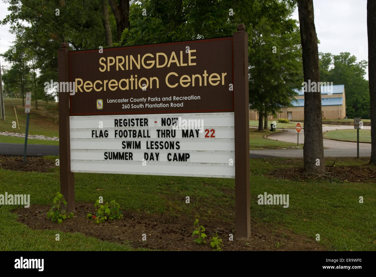 Springdale Erholungszentrum Lancaster SC USA Stockfoto