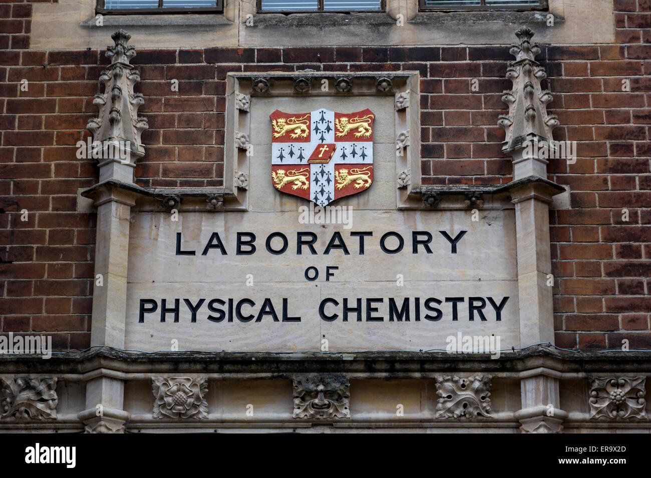 Großbritannien, England, Cambridge.  Melden Sie sich für Labor für physikalische Chemie. Stockfoto