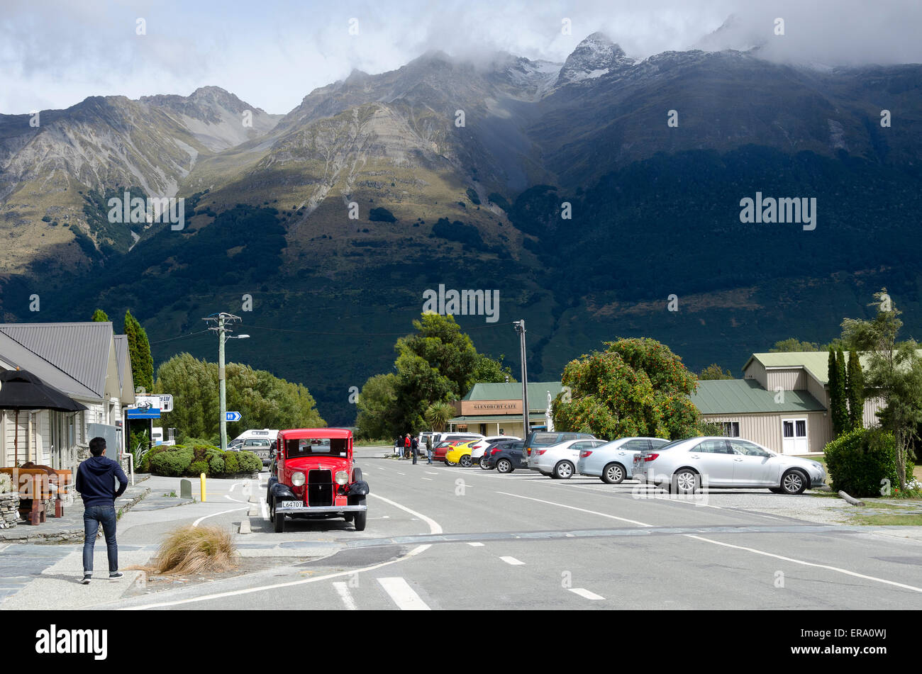 1934 Ford V8 Lkw abholen, Glenorchy, Central Otago, Südinsel, Neuseeland Stockfoto