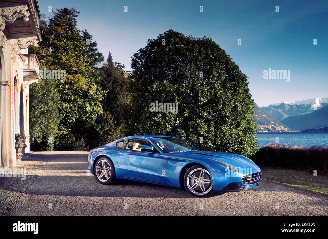 2015 Berlinetta Lusso von Touring in Mailand fotografiert von Comer See Italien Stockfoto