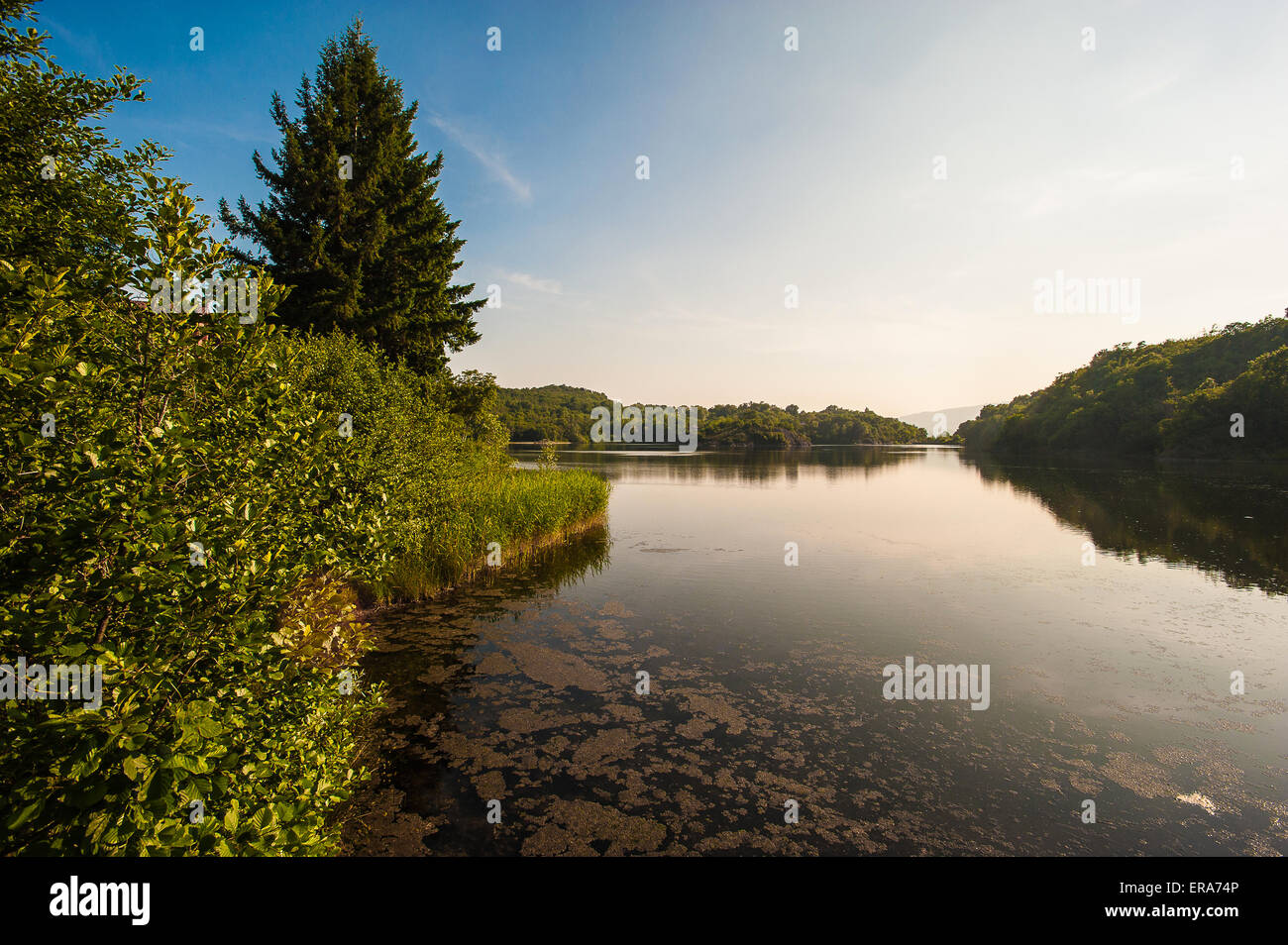 Italien Piemont Canavese Francigena Weise die Pistono See Stockfoto