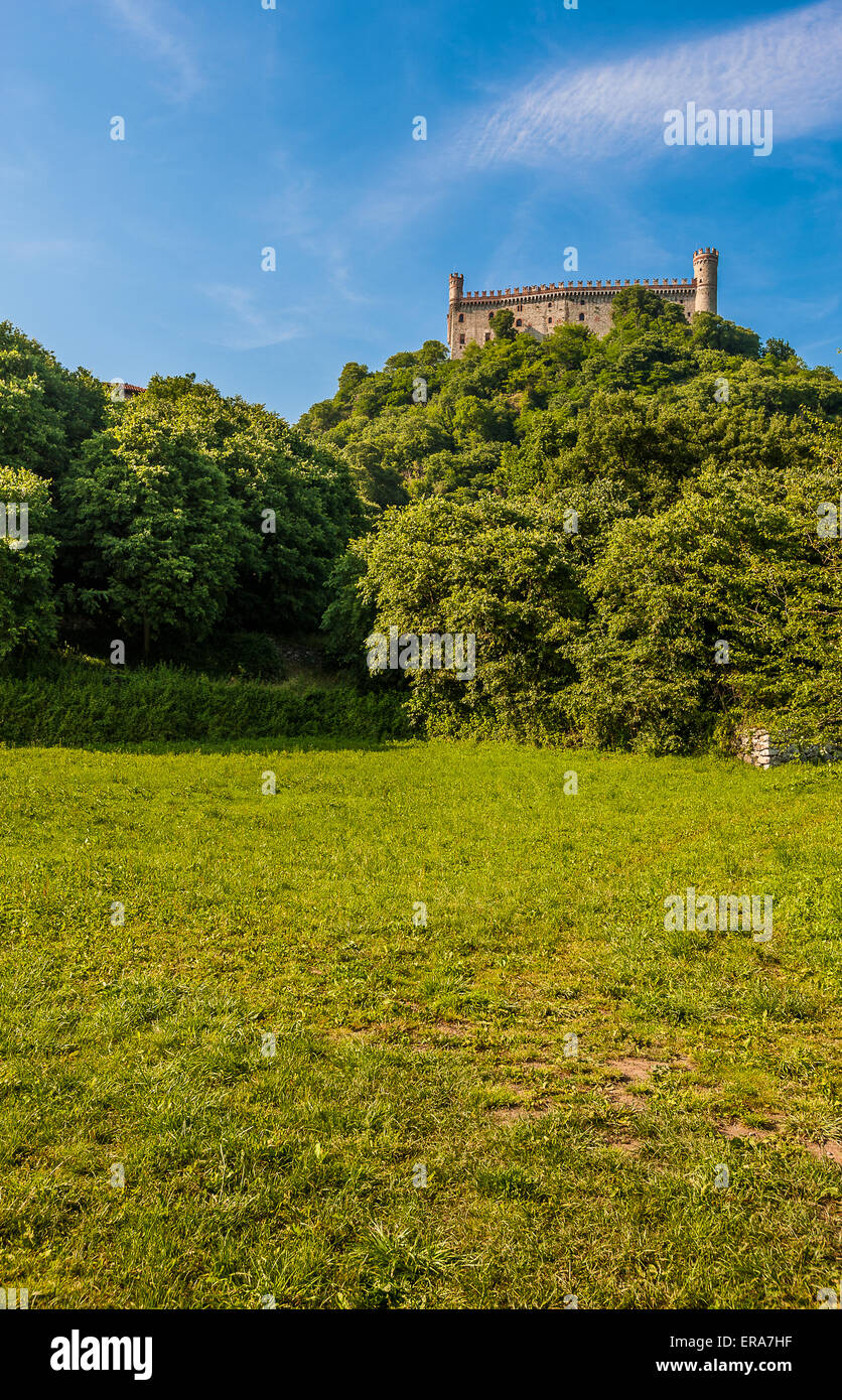 Italien Piemont Canavese Francigena Weise Ivrea Montalto Dora Castle Del XII Jh. Stockfoto