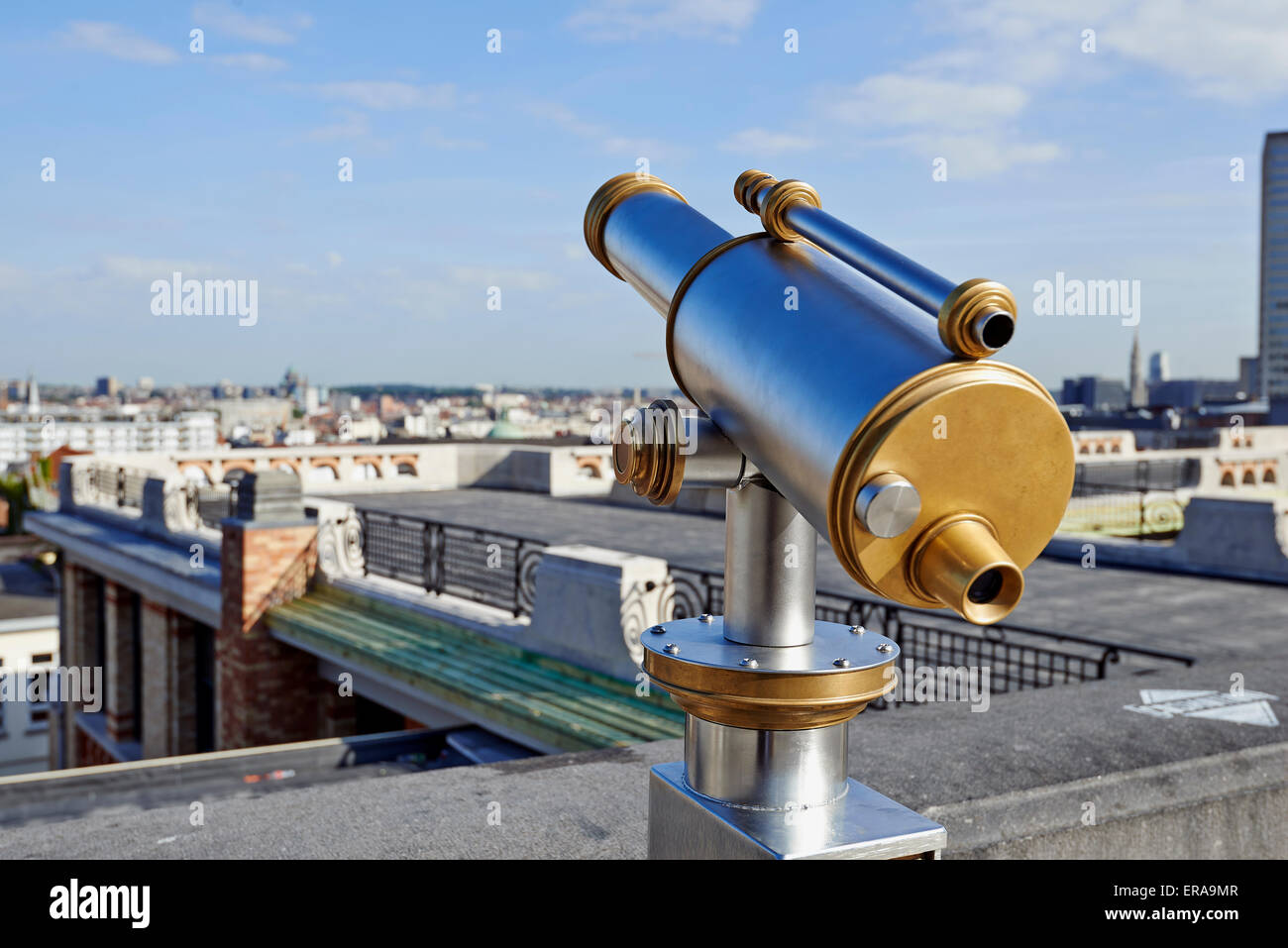 Suche-Station auf der Oberseite eine Brüssel-Stadt-belvedere Stockfoto