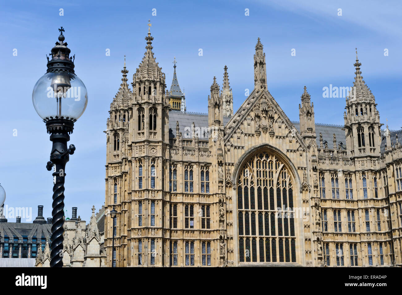 Die gotischen Stil Gebäude des Palastes von Westminster, London, England, Vereinigtes Königreich. Stockfoto