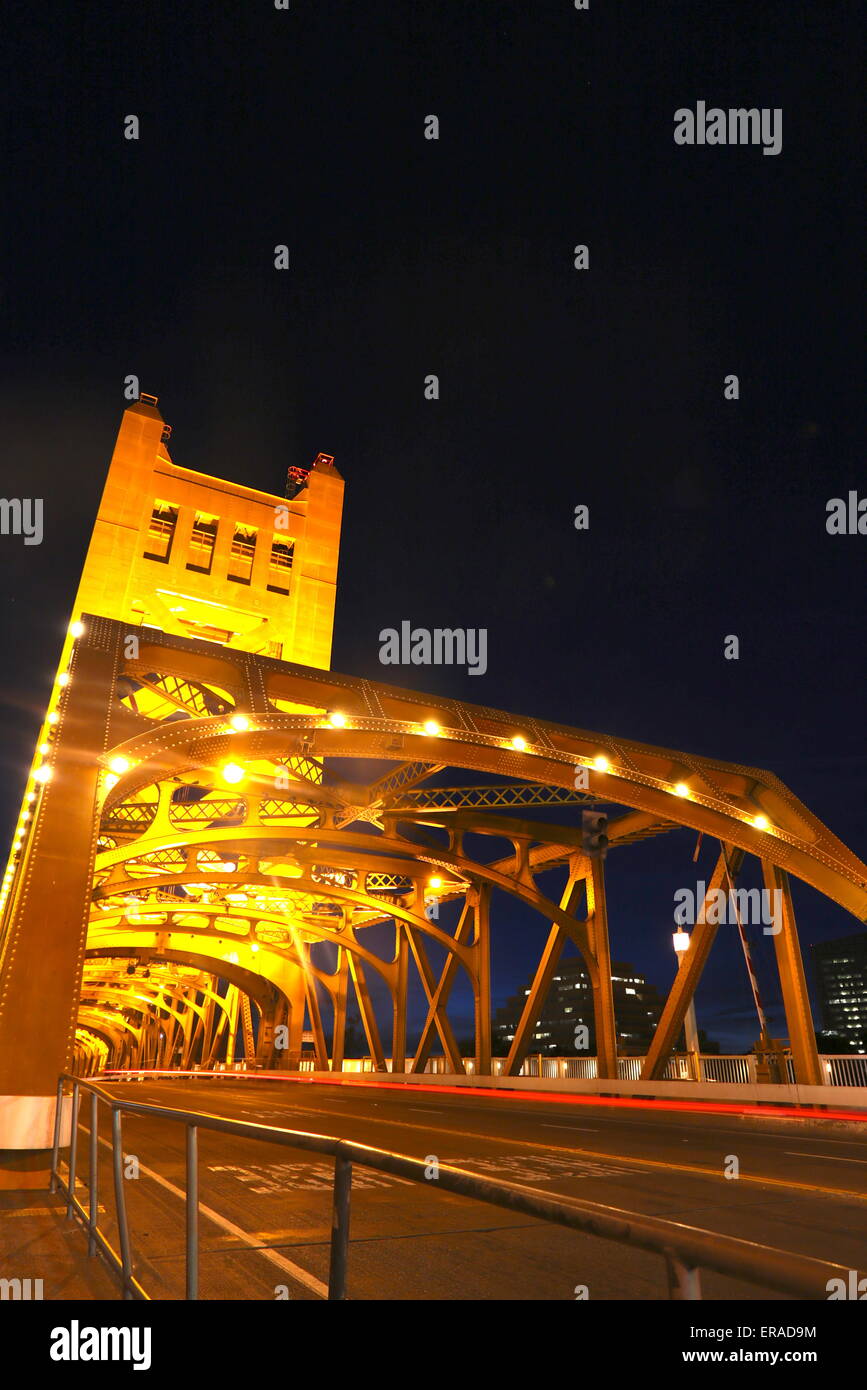 Tower Bridge-Sacramento Stockfoto