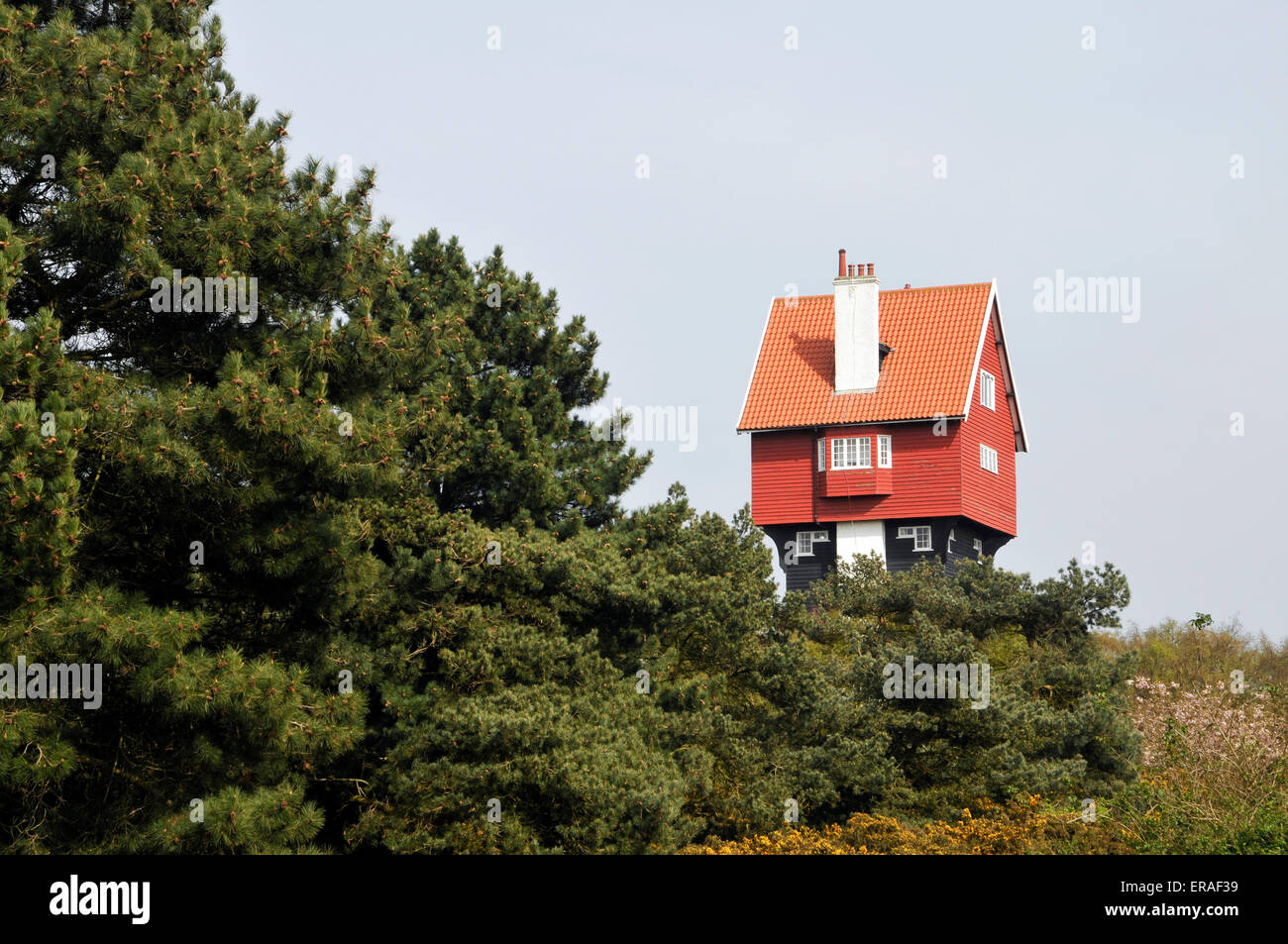 Konvertierte ehemalige Wasserturm das Haus in den Wolken Thorpeness, Suffolk, England, GB, UK, Europa Stockfoto