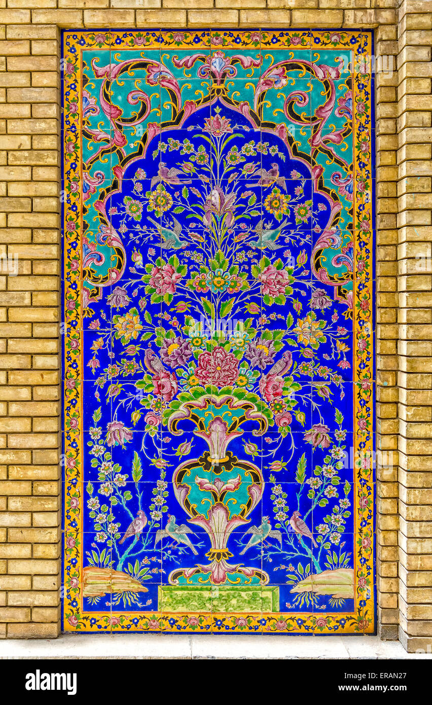 Golestan Palast Dekoration detail Stockfoto