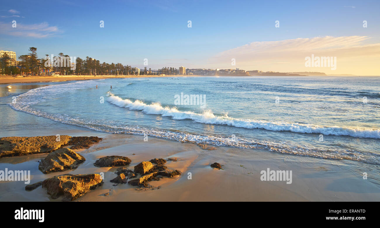 Manly Beach surf Stockfoto