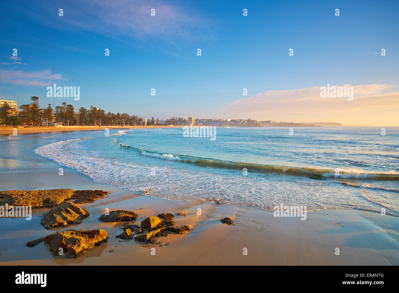 Manly Beach dawn Stockfoto