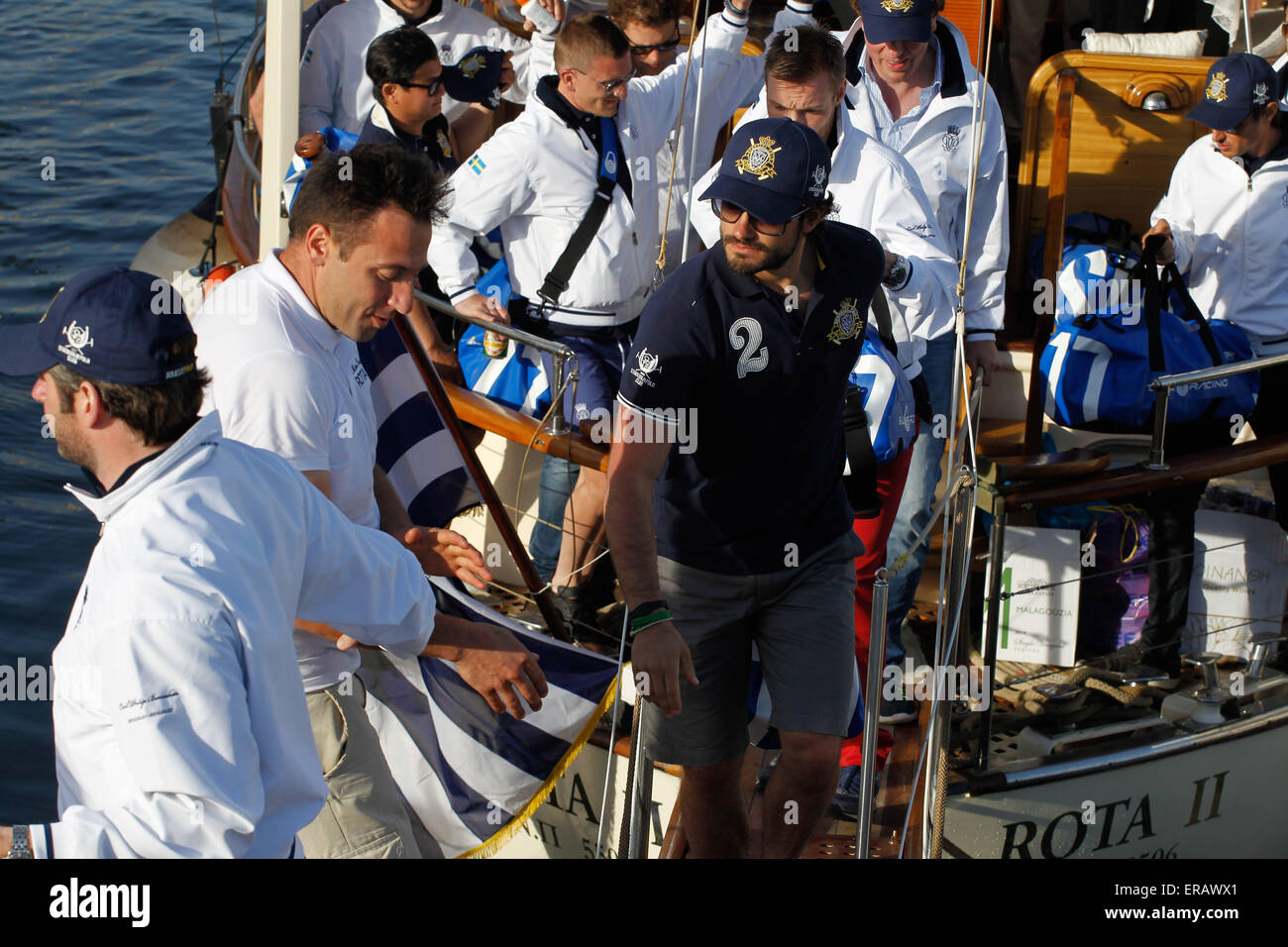 Prinz Carl Philip von Schweden in Griechenland. Stockfoto