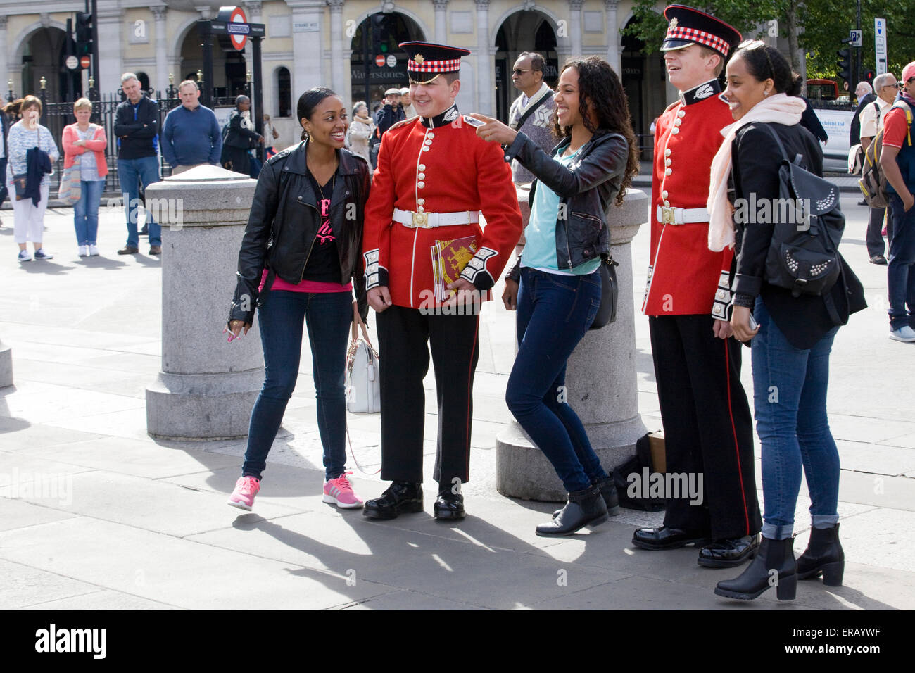 Touristische Bilder mit den Queens Garden in London Stockfoto
