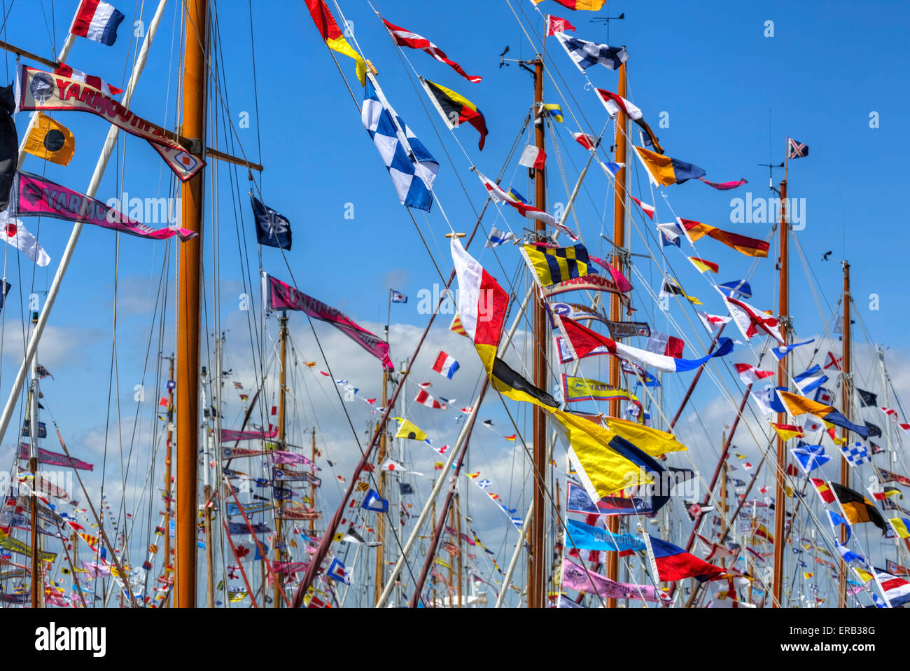 Alten Gaffers Festival, Yarmouth, Isle Of Wight, Hampshire, England, Vereinigtes Königreich Stockfoto