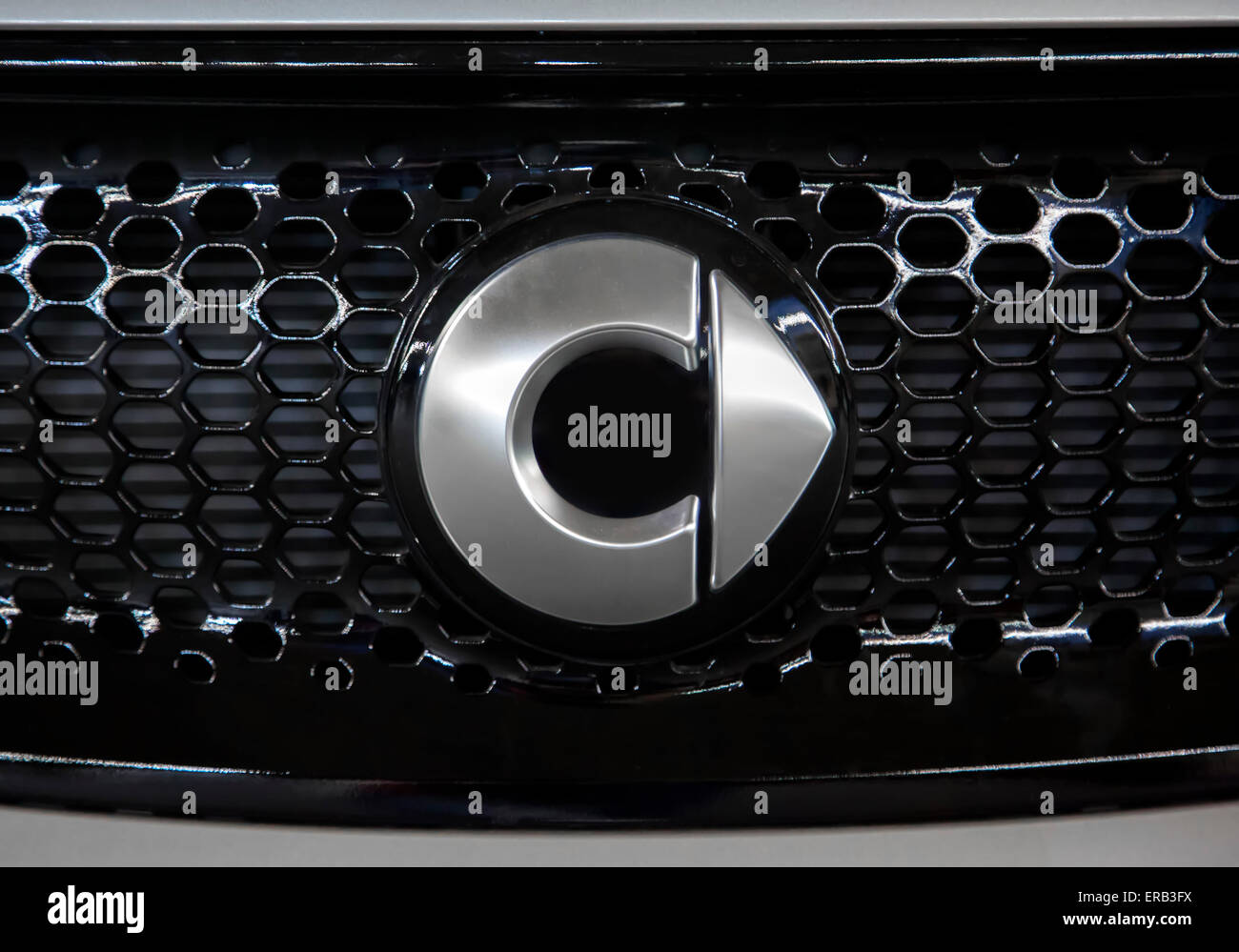 Detail der Mercedes Car in Belgrad, Serbien. Stockfoto