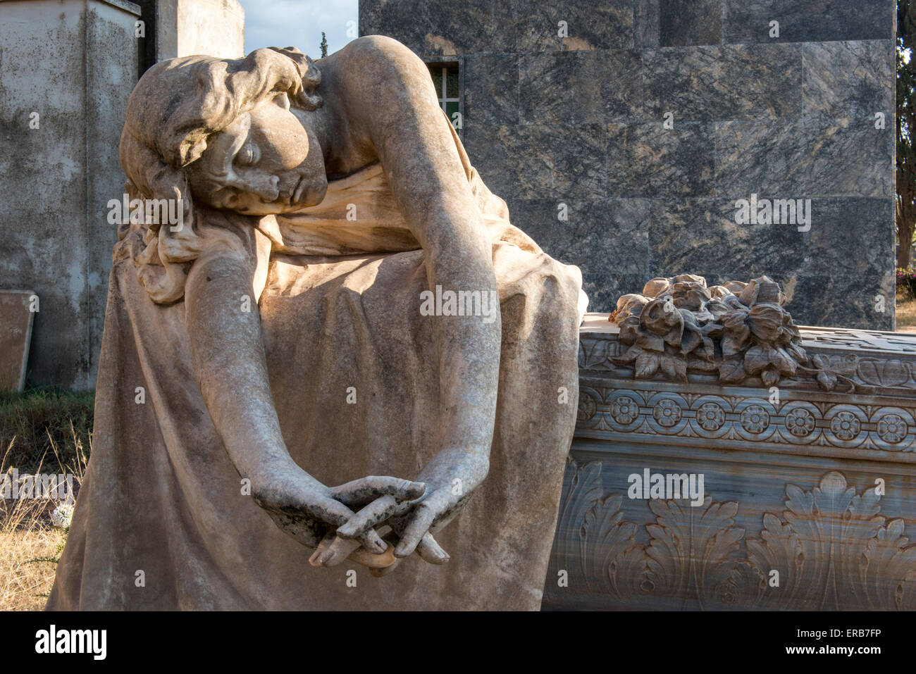 Statue, italienischen Soldatenfriedhof, Asmara Stockfotografie Alamy