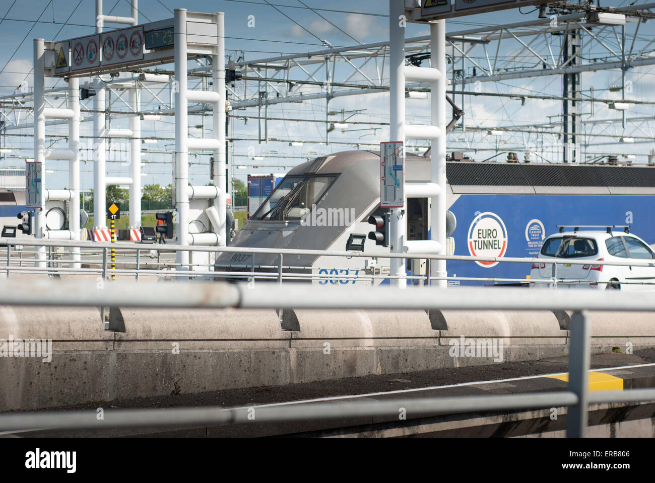Eurotunnel Calais Auto Parken Im Hafen Kostet www.alamy.de