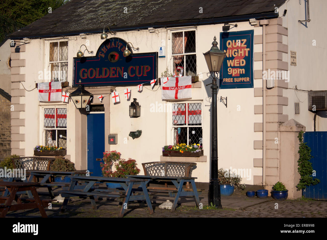 Golden Cup Pub, Darwen Stockfoto