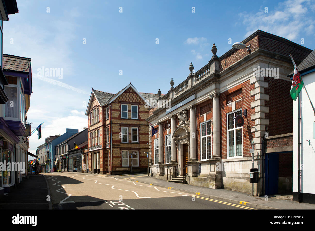 Wales, Carmarthenshire, Llandeilo, Rhosmaen Street, NatWest Bank Stockfoto