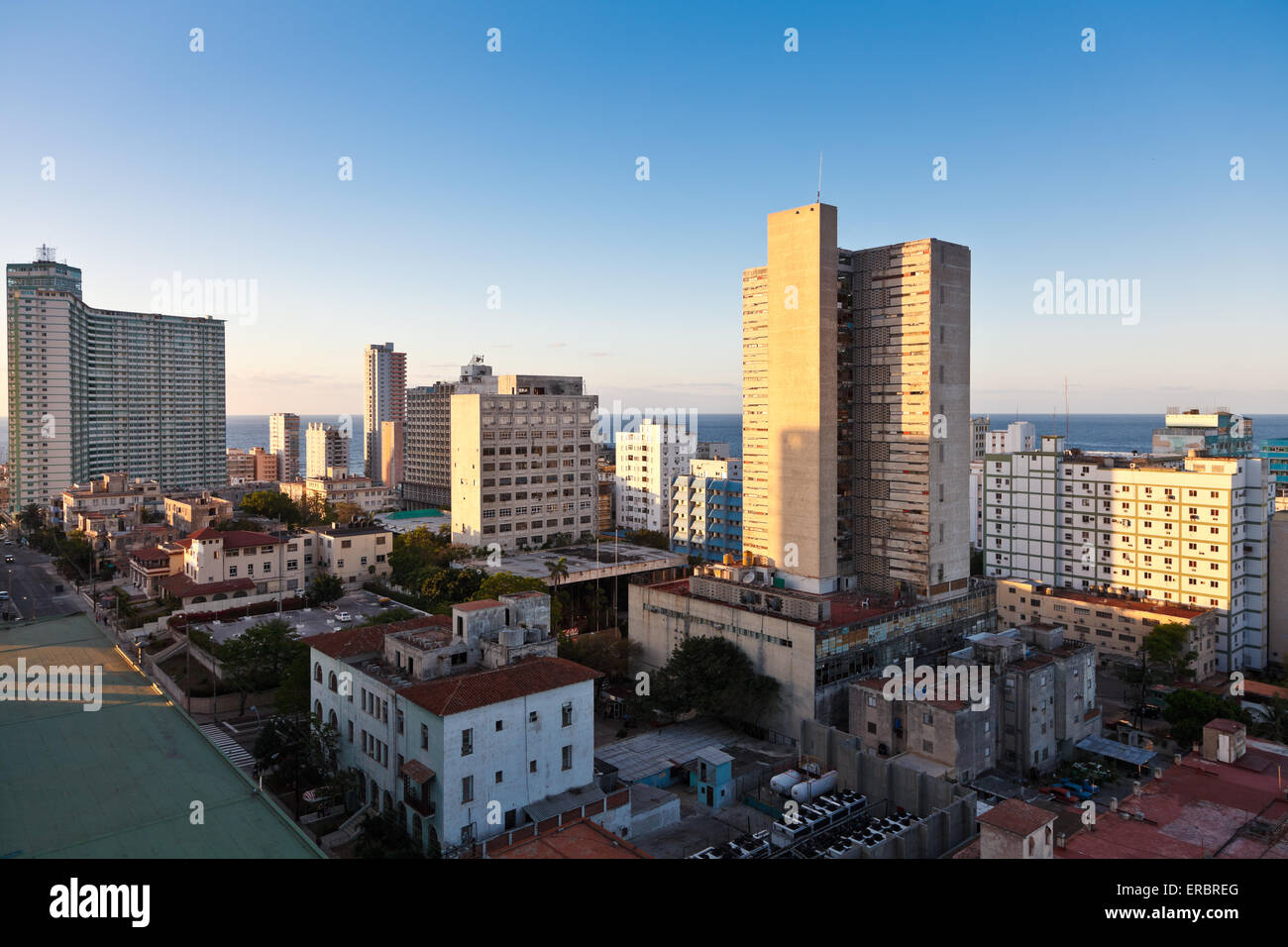 Panorama vom Hotel Tryp Habana Libre, Havanna, Kuba Stockfoto