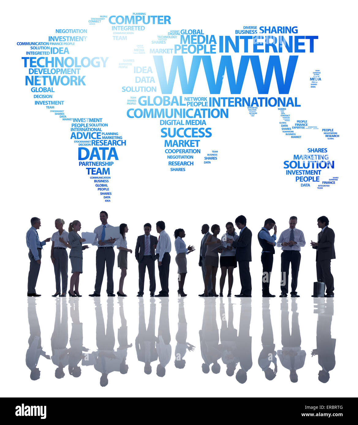 Global Business-Kommunikation Stockfoto