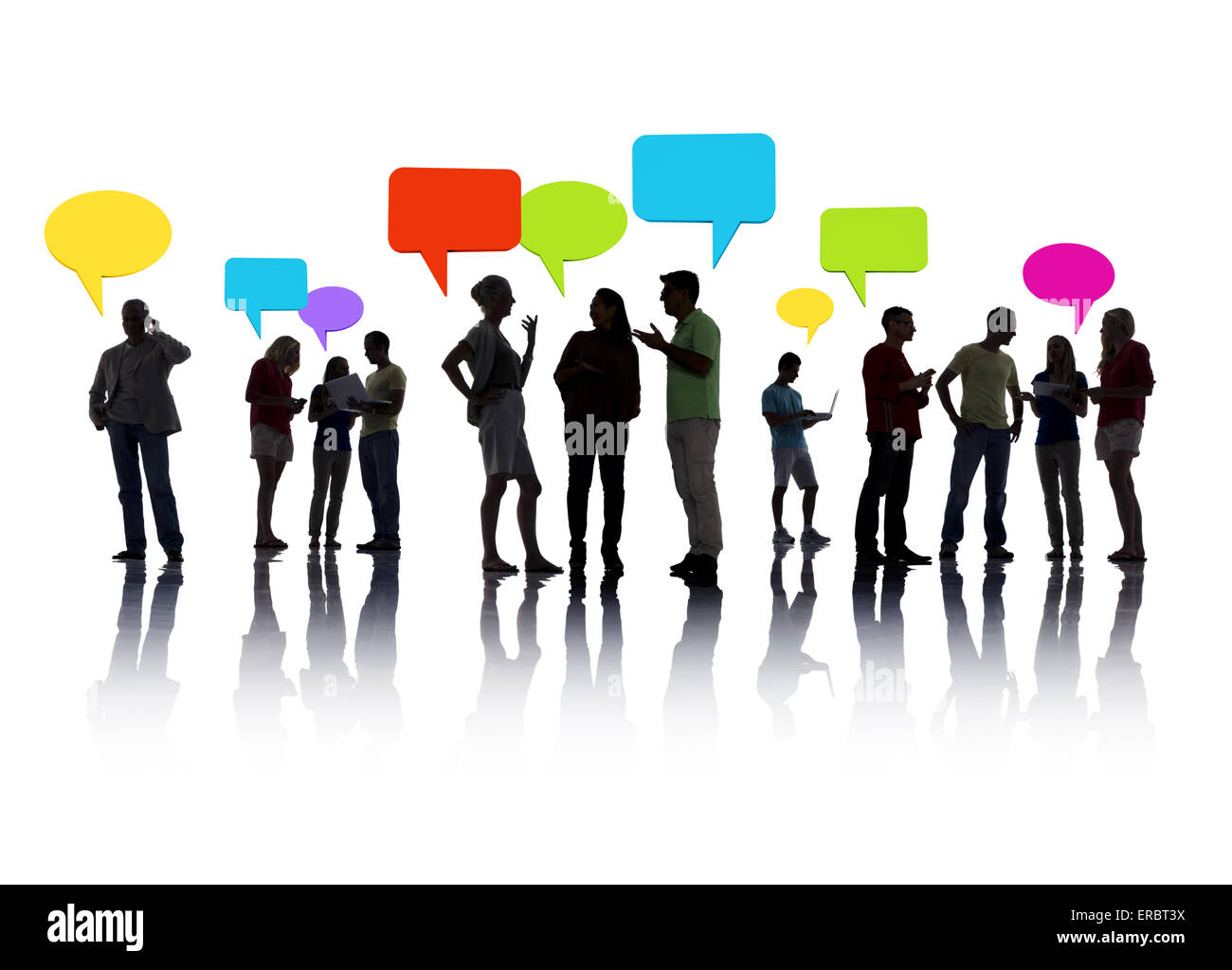 Gruppe von Menschen, die Interaktion Stockfotografie Alamy