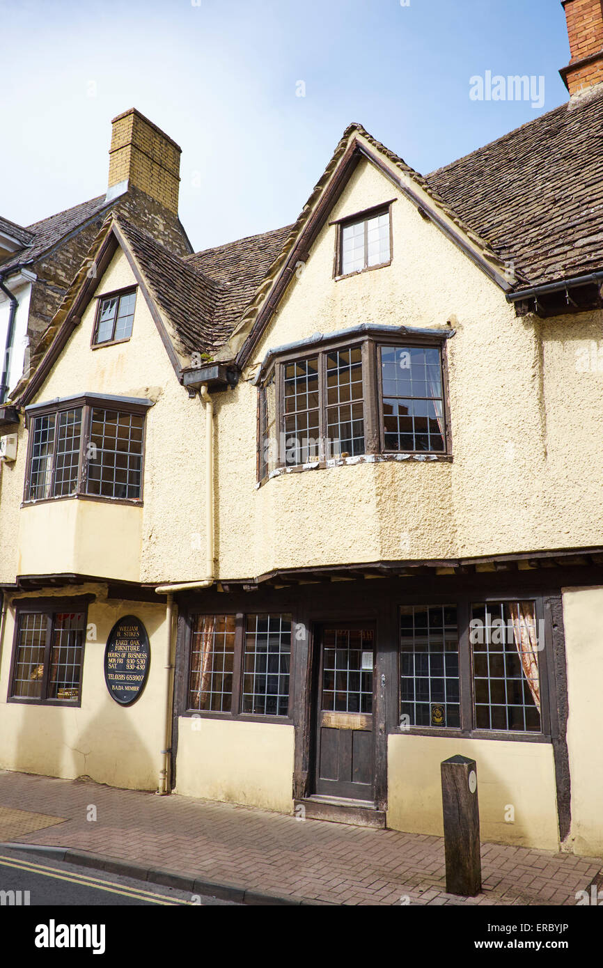 16. Jahrhundert Dachlatte und Putz Gebäude bekannt als Dollar-Straße Haus, Dollar Street Cirencester Gloucestershire UK Stockfoto