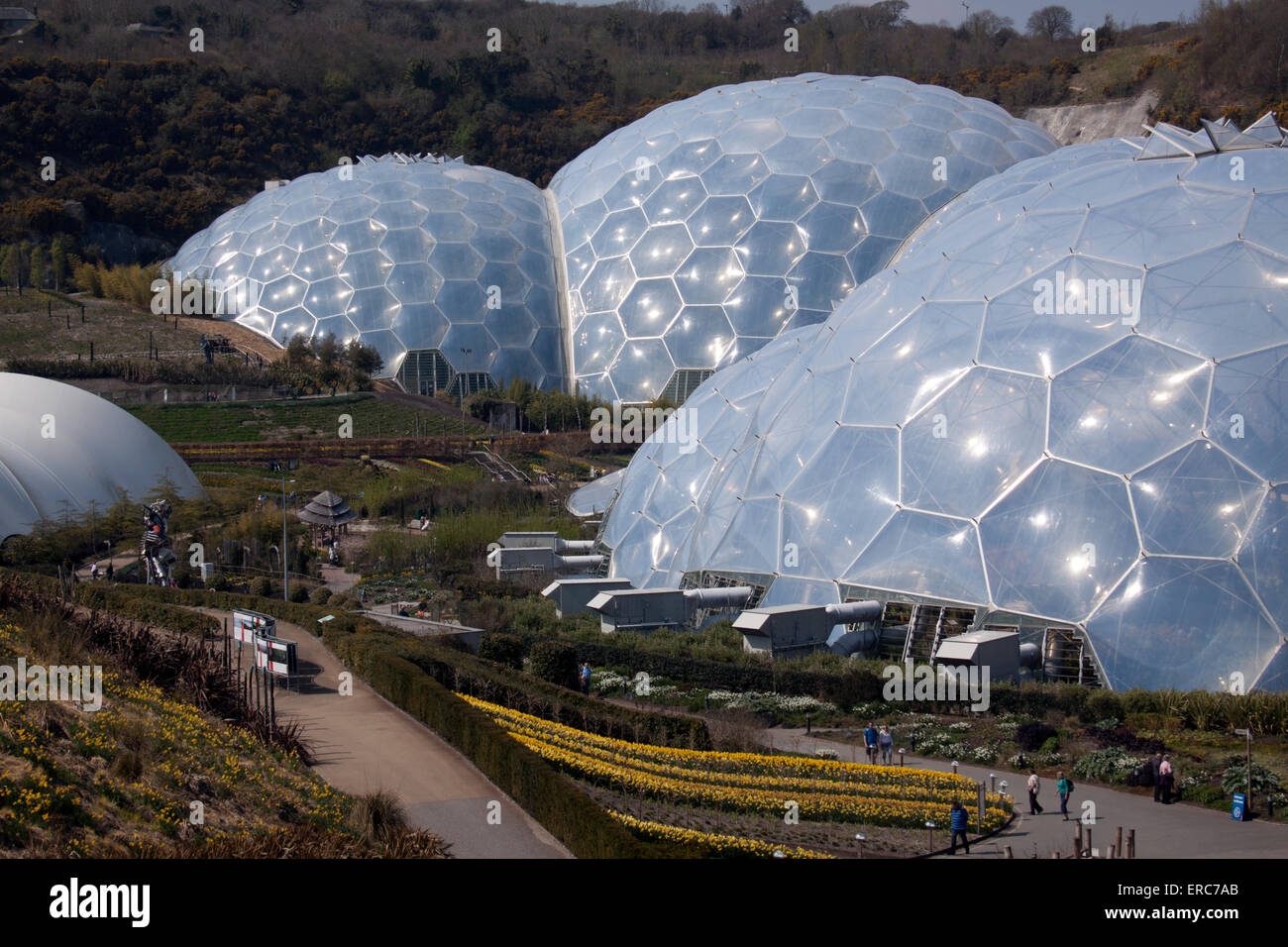 Eden-Projekt Biodomes Stockfoto