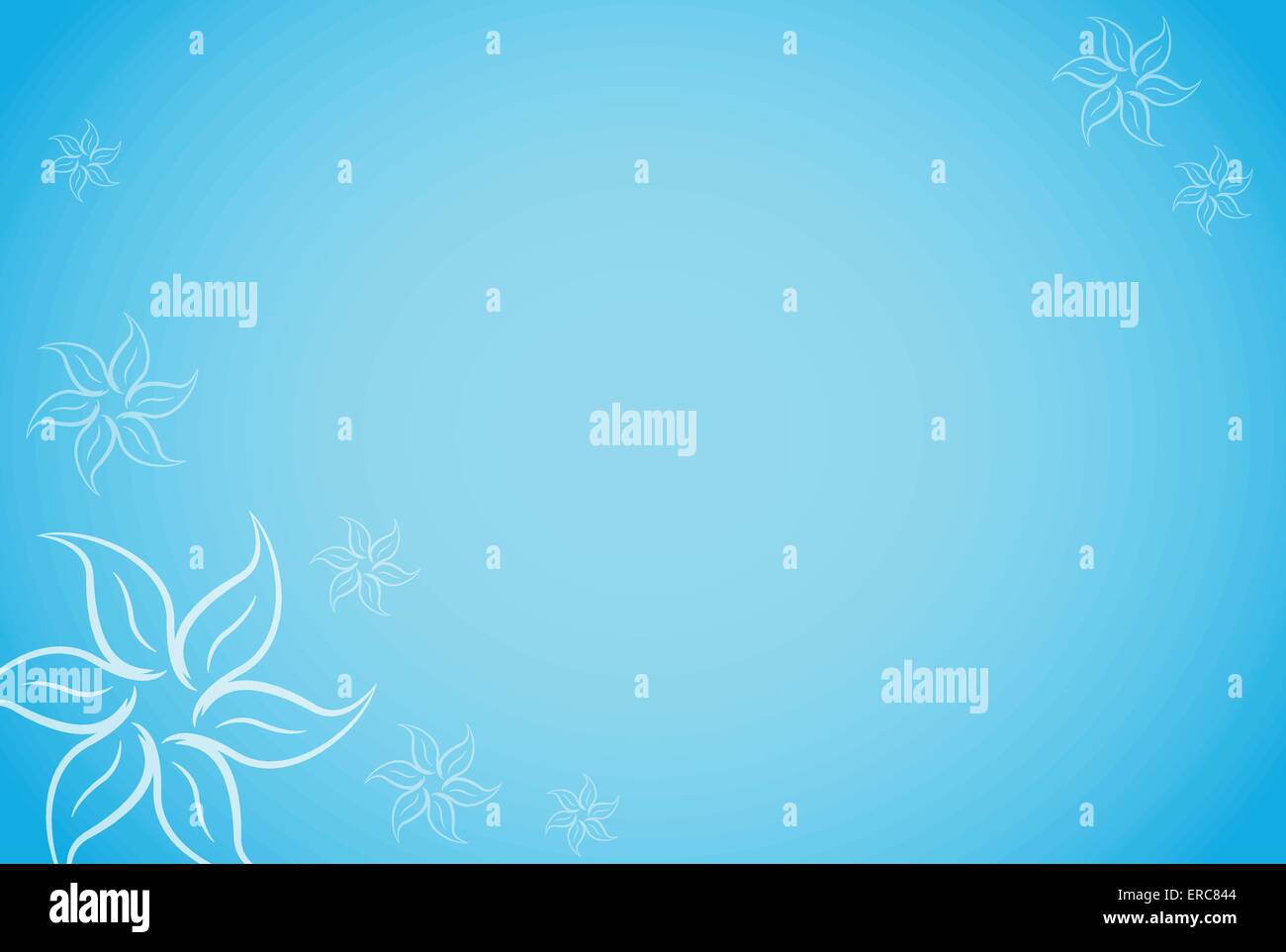 Vektor-Illustration von blauen Blumen Hintergrund Konzept Stock Vektor