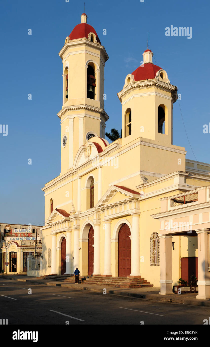 Kathedrale Catedral De La Purisima Concepción, Parque José Marti, Provinz Cienfuegos, Kuba Stockfoto