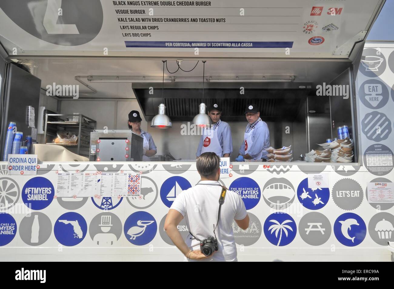 Mailand (Italien), World Ausstellung Expo 2015, USA Pavillon Stockfoto