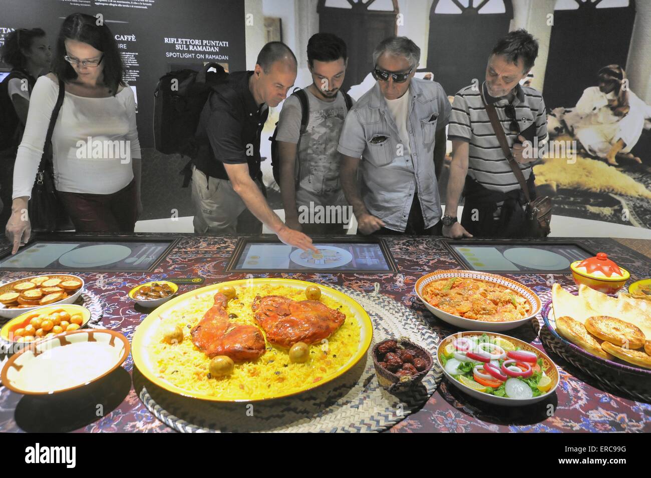 Mailand (Italien), World Ausstellung Expo 2015, die Katar-Pavillon Stockfoto