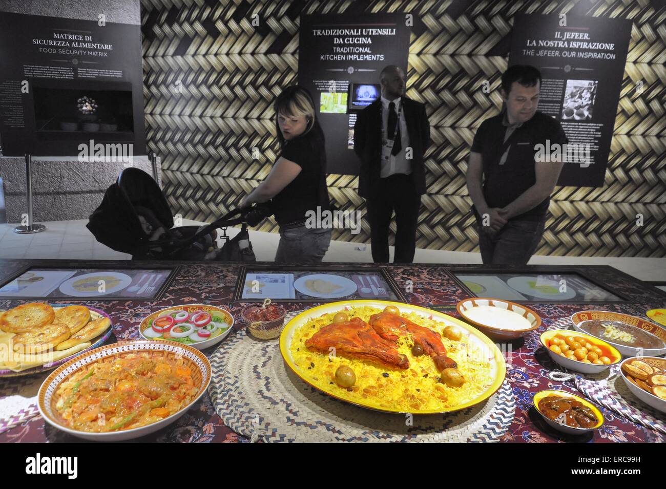 Mailand (Italien), World Ausstellung Expo 2015, die Katar-Pavillon Stockfoto