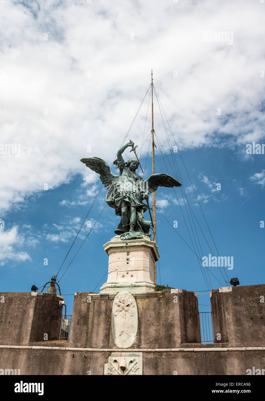 Engel, Mausoleum des Hadrian oder Castel Sant ' Angelo, Rom, Latium, Italien Stockfoto