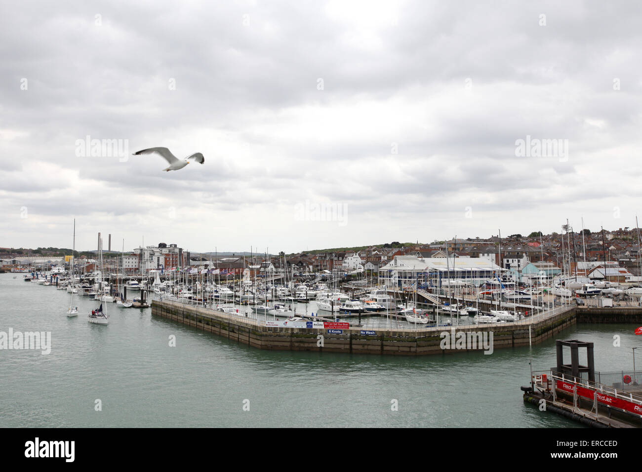 Cowes Yacht Haven am Fluss Medina in Cowes auf der Isle Of Wight-UK Stockfoto