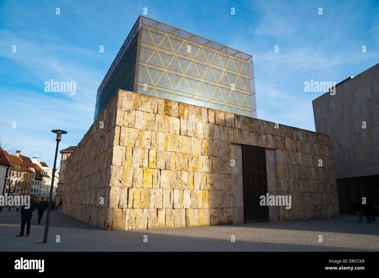 Ohel Jakob, neue Hauptsynagoge (2006), Sankt-Jakobs-Platz, Altstadt, Altstadt, München, Bayern, Deutschland Stockfoto