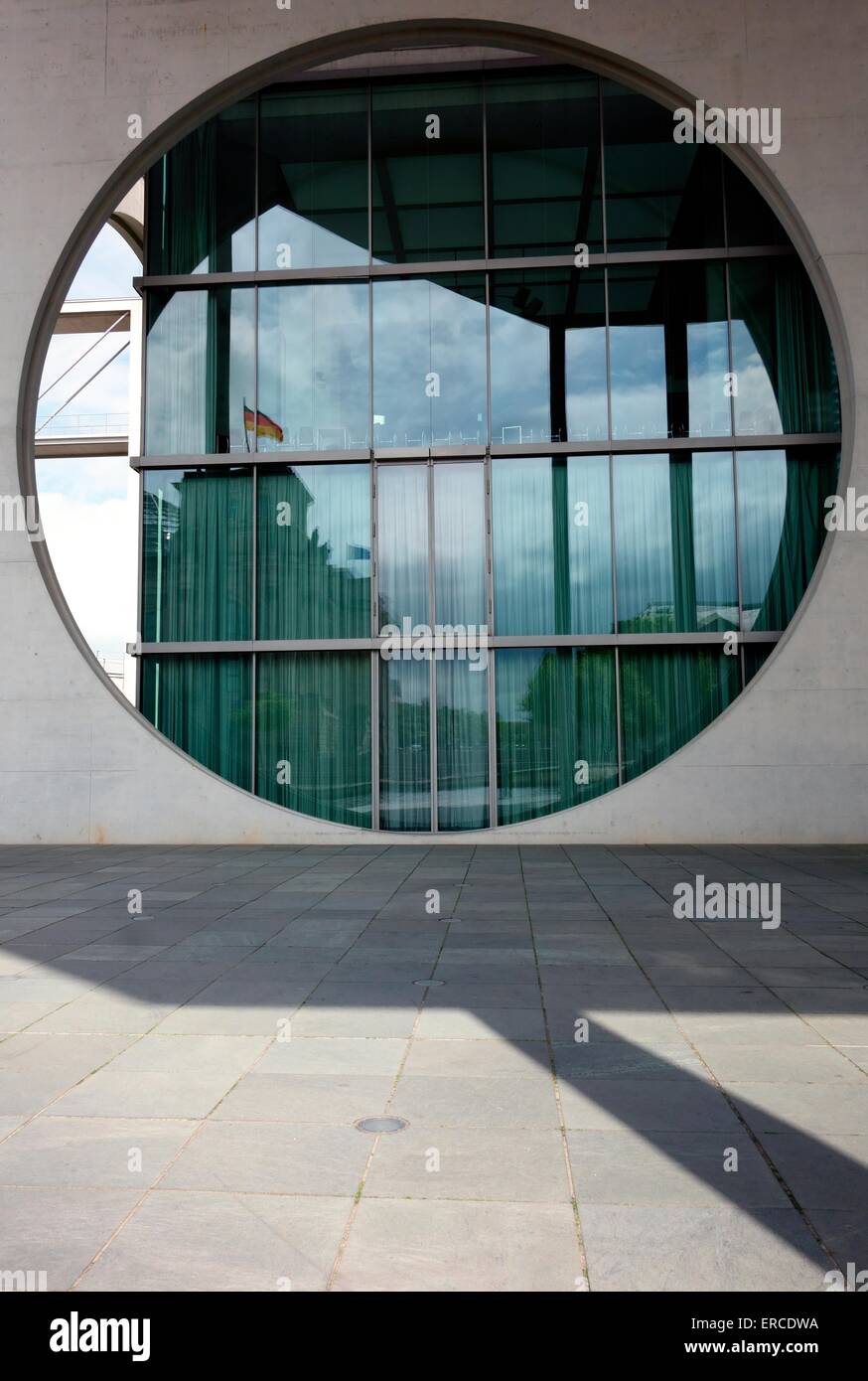 Runde Formen in modernen Parlamentsgebäude Berlin Stockfoto