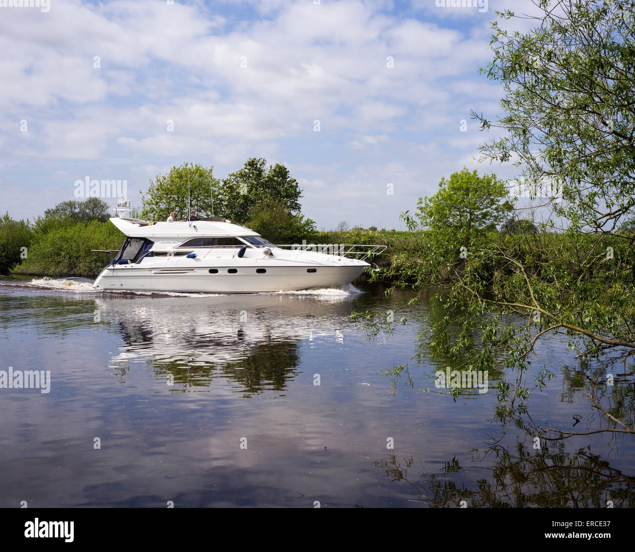 Ein Bank Holiday Wochenende Kreuzfahrt auf dem Fluss Ouse, City of York, Yorkshire, England, UK Stockfoto