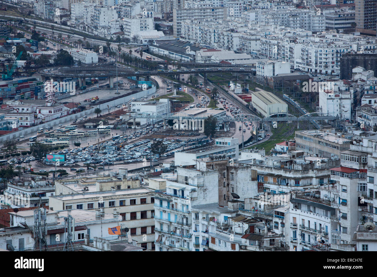 Blick auf Algier, der Hauptstadt von Algerien Stockfoto