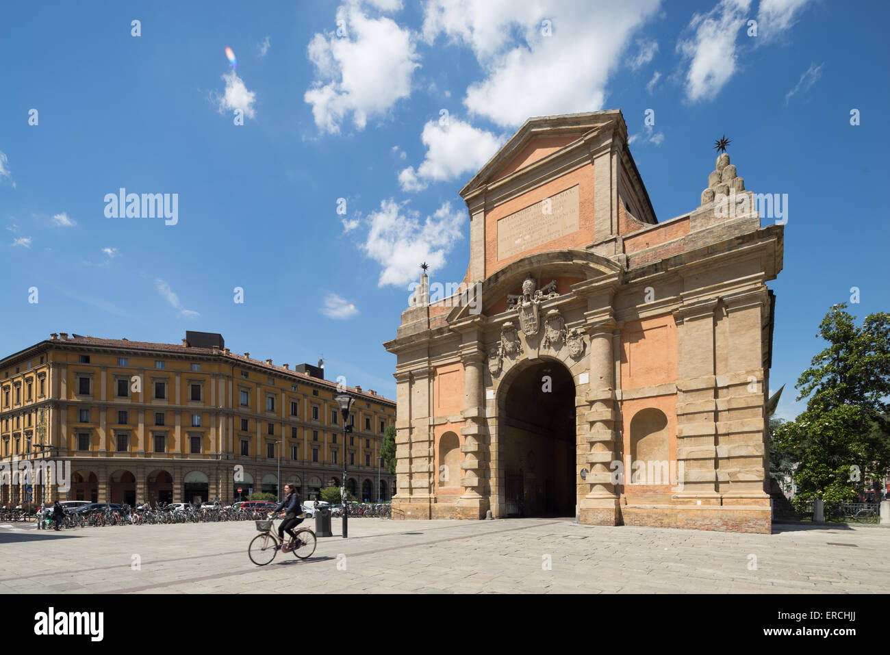 Porta Galliera, Bologna-Italien. Stockfoto