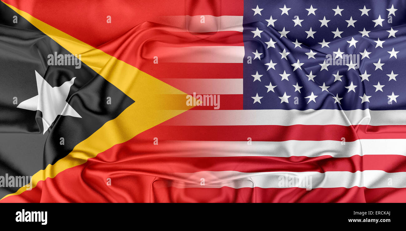 USA und Ost-Timor Stockfoto