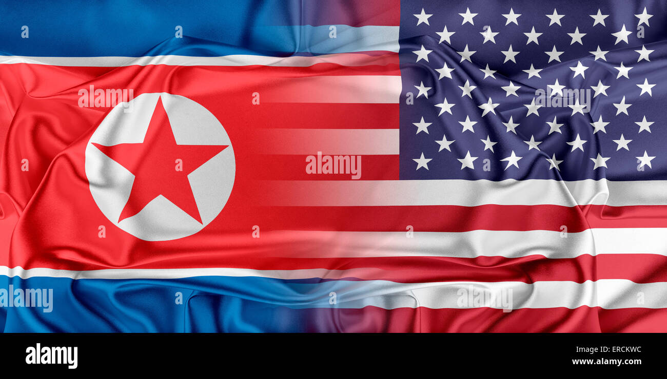 USA und Nordkorea Stockfoto