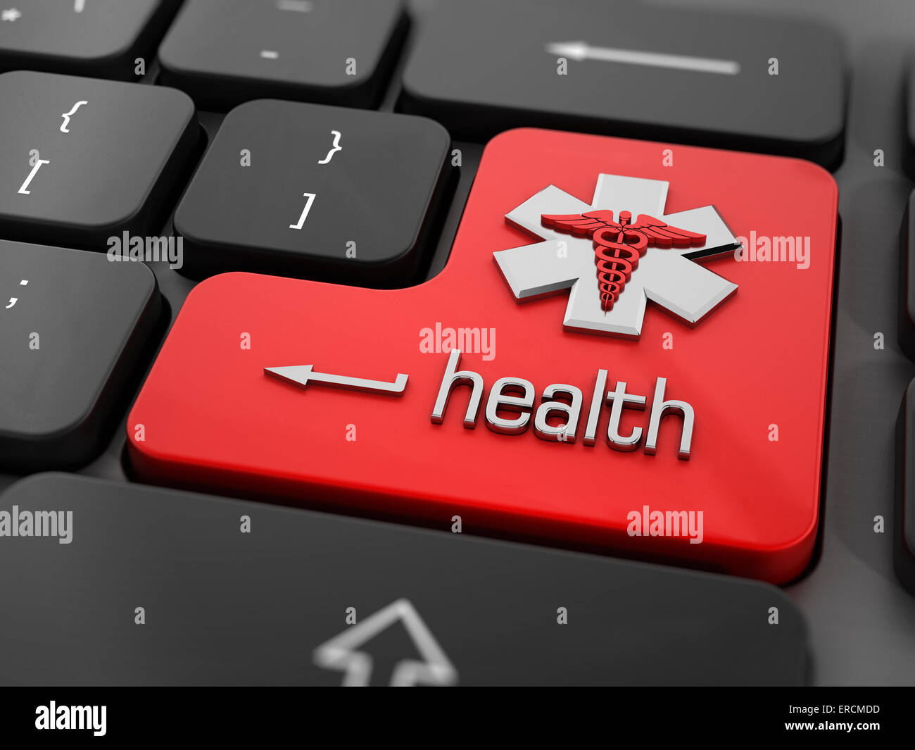 Gesundheit oder Medizin Onlinekonzept. Stockfoto