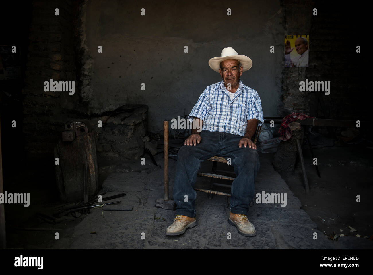 Mexikanischer Eisenarbeiter Stockfoto