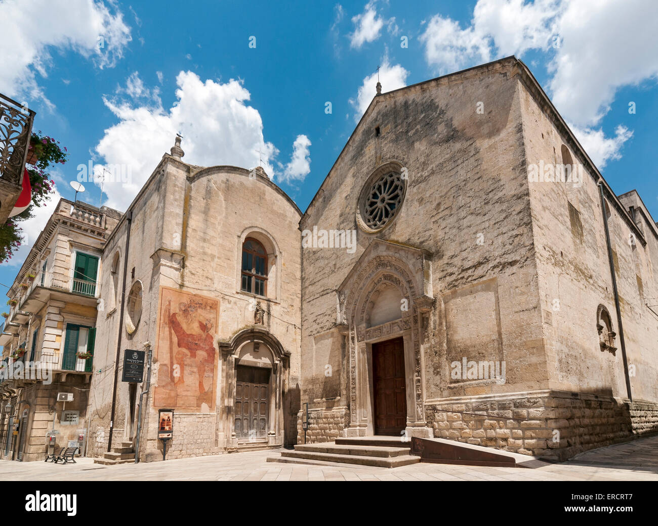 Kapelle San Biagio und Kirche von San Nicola dei Greci, Altamura, Apulien (Apulien), Italien Stockfoto