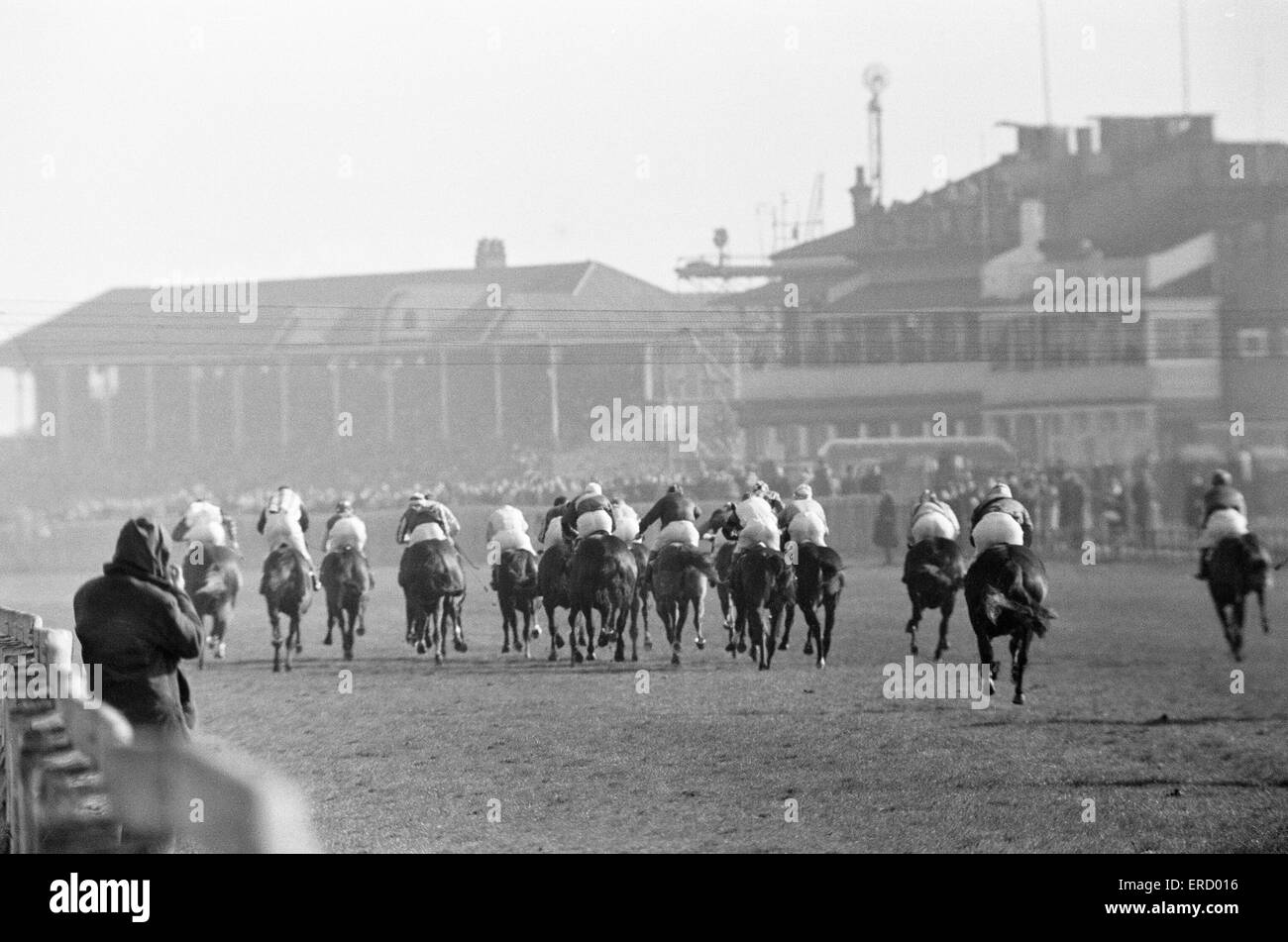 Racing auf dem Lincoln Racecourse, Lincolnshire, Montag, 16. März 1964. Eröffnungstag der flachen Saison 1964. Stockfoto