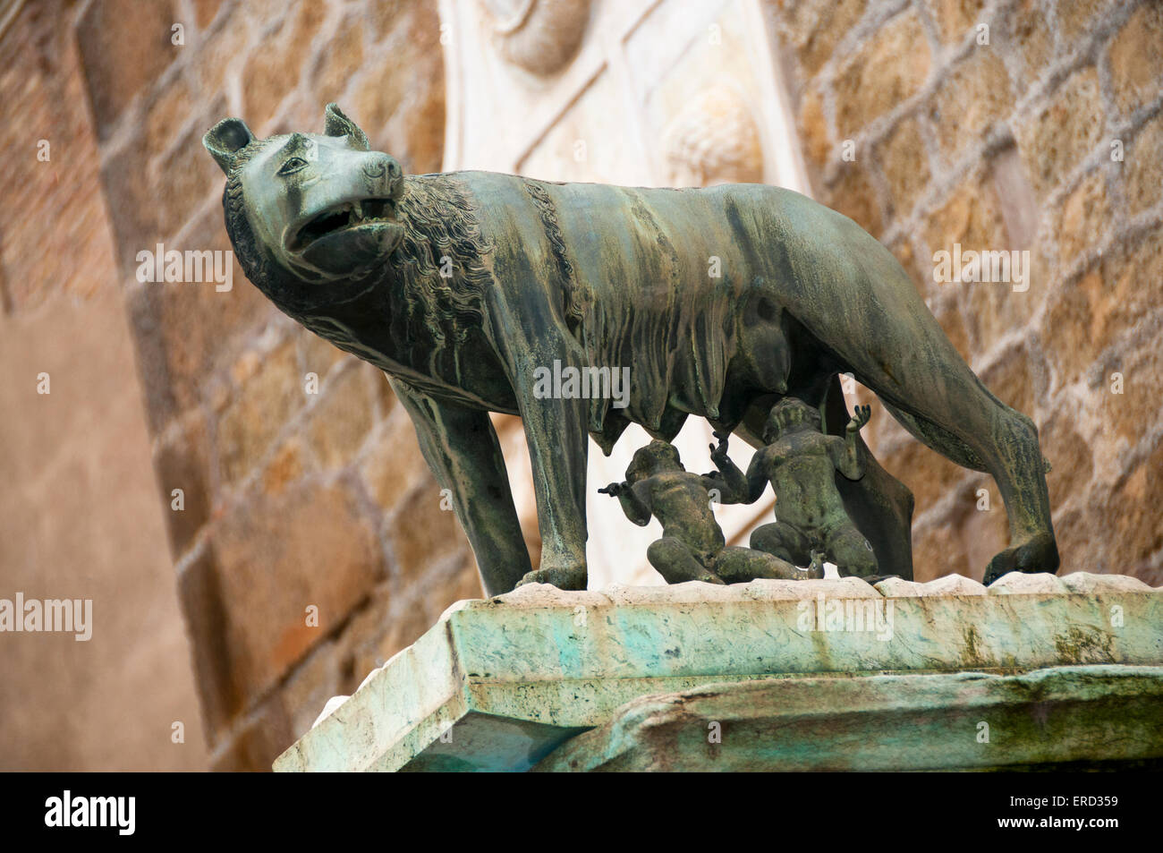 Romulus Remus statue Stockfotografie Alamy
