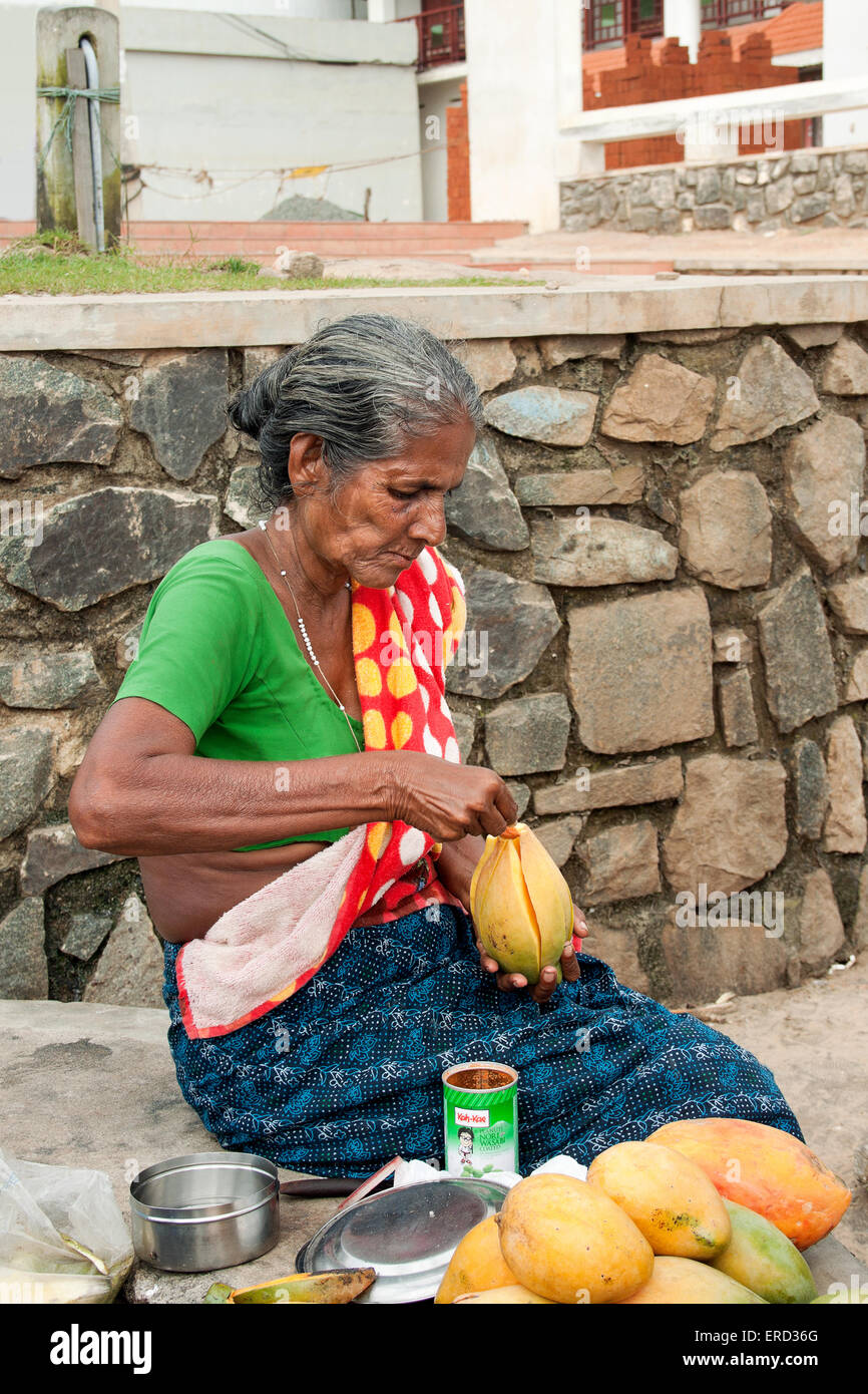 Mango-Verkäufer bei Street Stockfoto