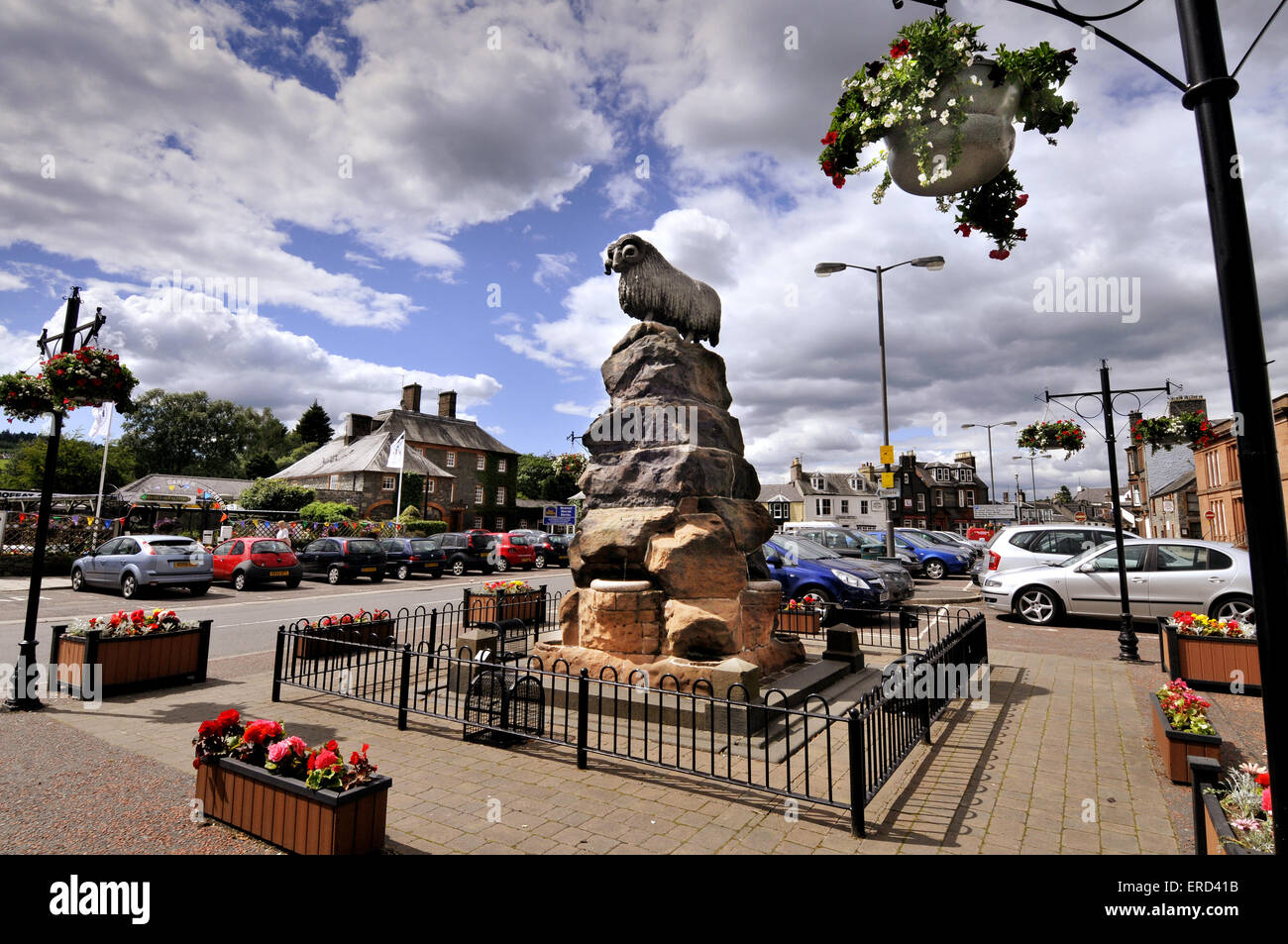 Die moffat Ram in Moffat Stadtzentrum, Dumfries und Galloway, Schottland Stockfoto