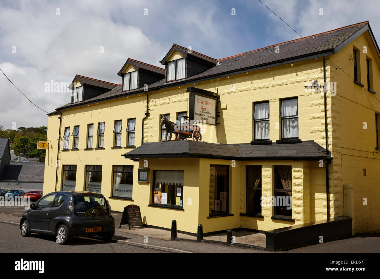 Die Glens Hotel Cushendall County Antrim-Nordirland-UK Stockfoto