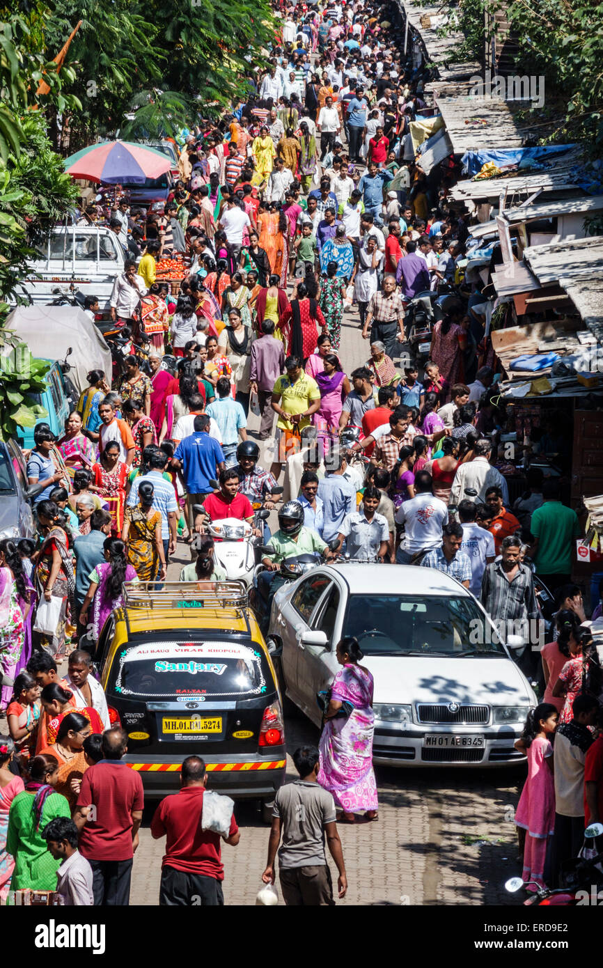 Mumbai Indien, Lower Parel, Dhuru Wadi, Sitaram Jadhav Marg, Straße