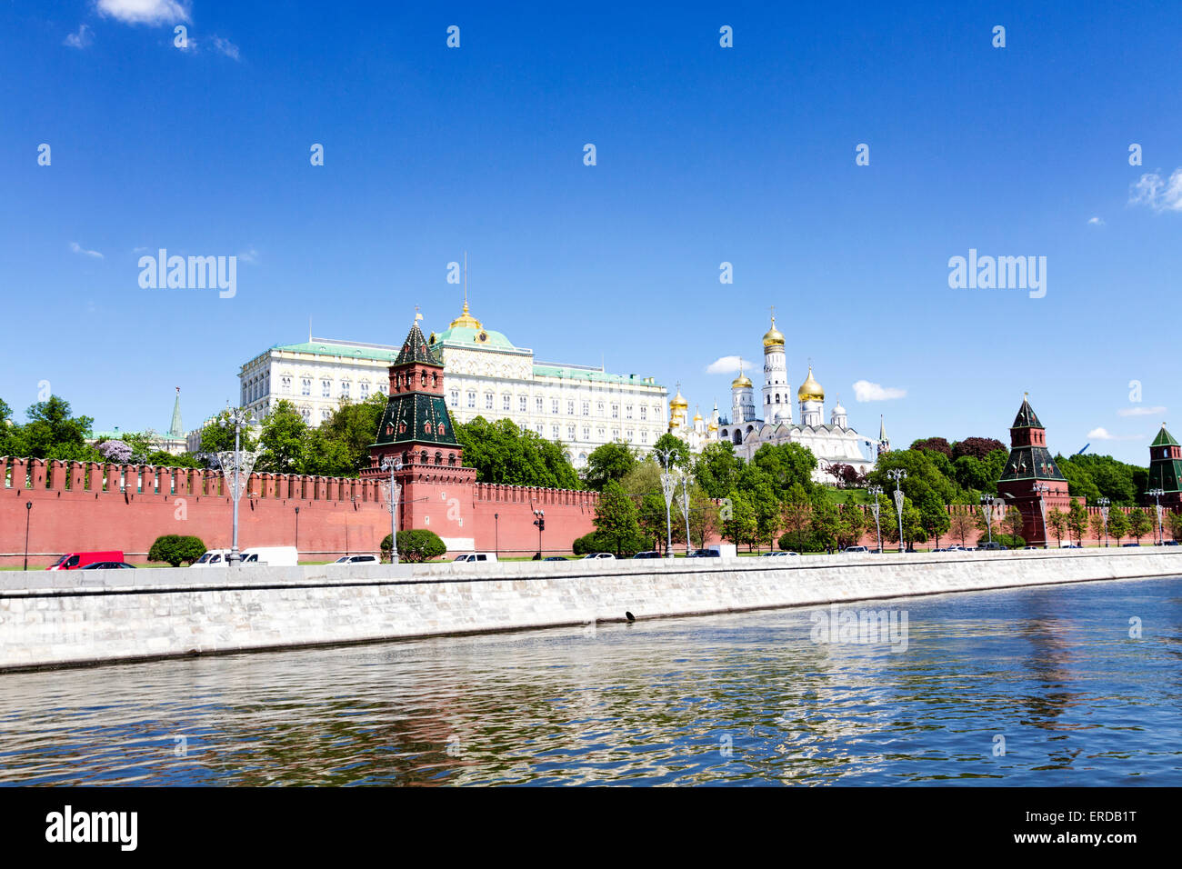 Ansicht des Moskauer Kreml Stockfoto